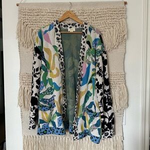Maeve Savannah Contrast Cardigan